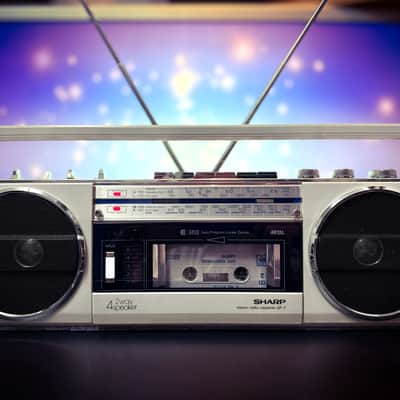 SHARP GF-7 🔥RARE🔥 Vintage Stereo Cassette Boombox image 2