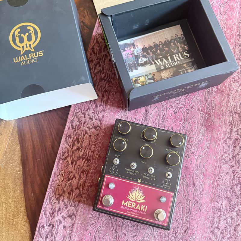 Walrus Audio Meraki Stereo Analog Delay 2024 - Present - Black / Red image 1