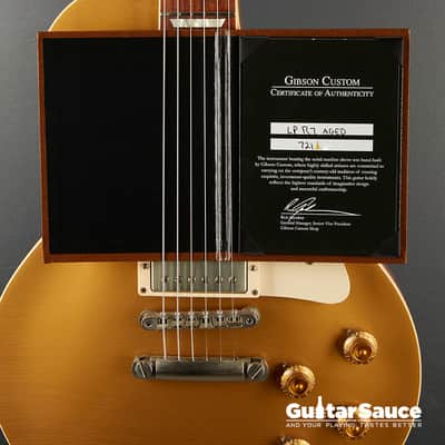 Gibson Custom Shop Les Paul 1957 Goldtop Aged 2012 Used (cod.1147UG) image 11