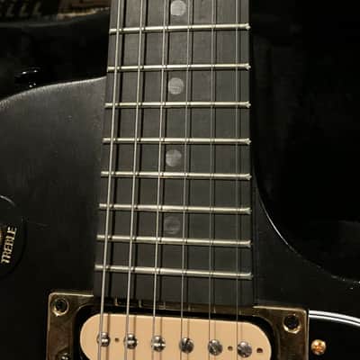 2021 Gibson Demo Shop Les Paul Raven Modified Tribute Flamed Neck Black & Gold image 8