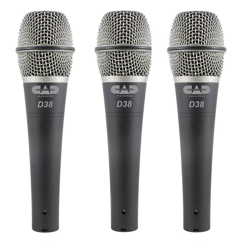 CAD D38X3 Supercardioid Dynamic Mic (3-Pack) image 1