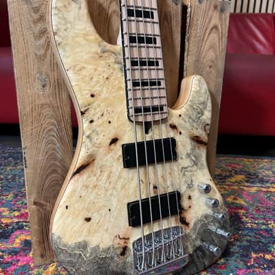 Mayones Jabba Custom 5 Buckeye Burl top | Reverb