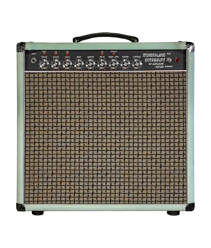 Amplified Nation Wonderland Overdrive V2 Mint Suede 50 Watt 1x12 Combo Amp image 1