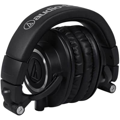 Audio Technica ATH-M50X Over Ear Professional Studio Headphones W/ Case image 2