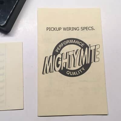 2 Mighty Mite P90 Black Guitar Pickup Cover & Benson Cover Vintage NOS Relic Wiring Diagrams Manual image 5
