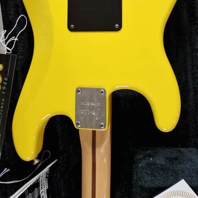 Fender Stratocaster 2005 Graffiti Yellow HSS Limited Special Edition 1 of 100 Fat Strat FSR electric guitar image 12