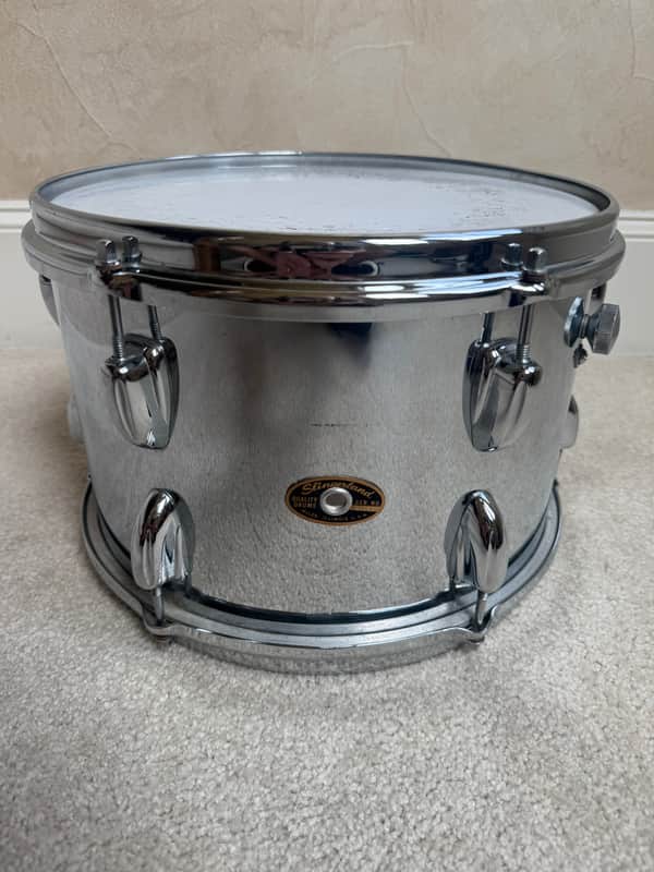 Slingerland Vintage 12” x 8” Chrome Tom Drum - Brass Hoops 60s - Chrome image 1