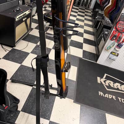 Stagg EDB-3/4-H 3/4-Size Electric Double Bass with Gig Bag 2010s - Honey image 10