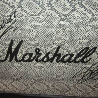 2010 Marshall Slash Limited Edition AFD100 Signature Amplifier Black w/ Original Snakeskin Cover image 4