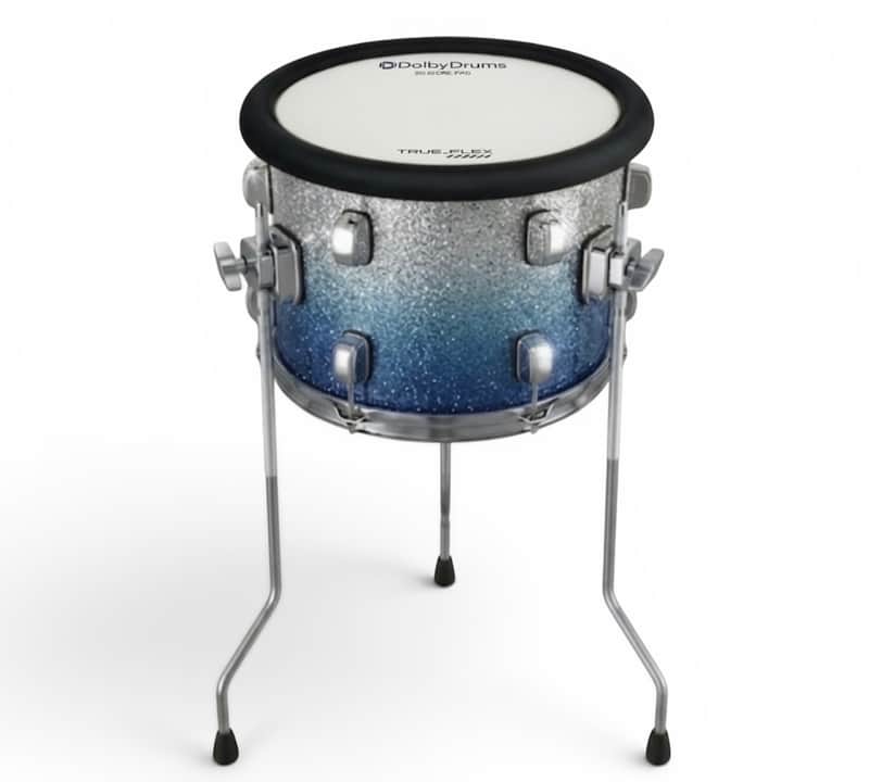 Dolby 12” x 9” Silicone Blue Fade Electronic Floor Tom for Roland Yamaha Drum image 1
