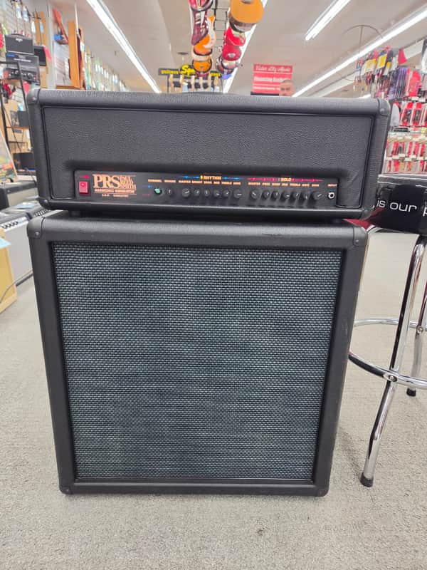 PRS Harmonic Generator 70 watt Head and 4x12 Cabinet 1990s - Black image 1