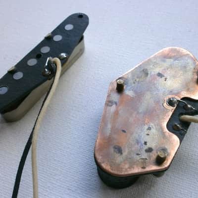 Telecaster Vintage Aged Relic HOT A5 Pickups SET Bridge Neck Hand Wound Fits Fender Q Tele image 2