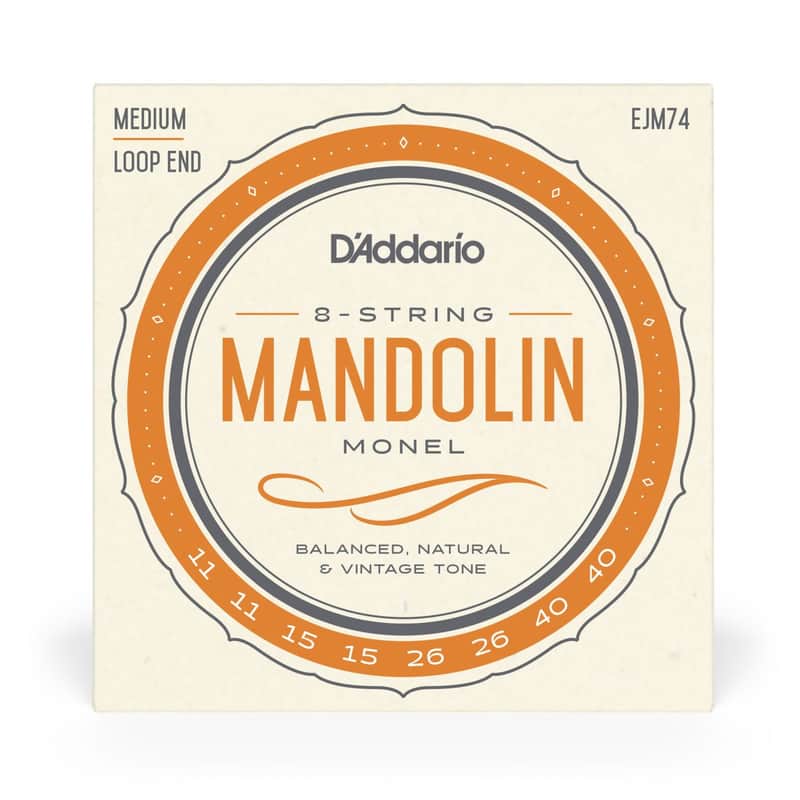 D'Addario EJM74 Monel Mandolin Strings, Medium, 11-40 image 1