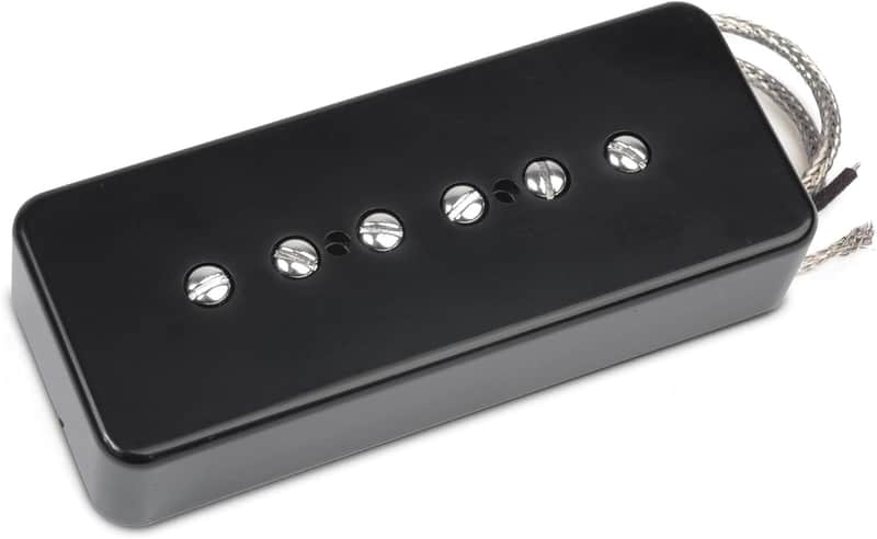 StewMac Parsons Street Soapbar P-90 Pickup, Bridge Position, Original, Black Cover image 1