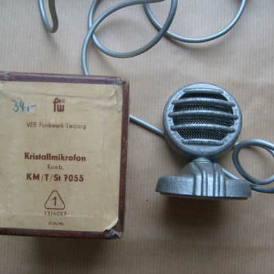 Kristallmikrofon  KM/T/St 7055  VEB Microphone  Vintage image 2