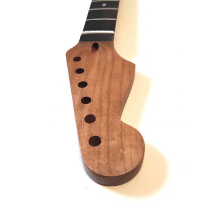 LEFT HANDED 22 frets Satin Nitro varnished Roasted Mapple Strat Neck with rosewo image 6