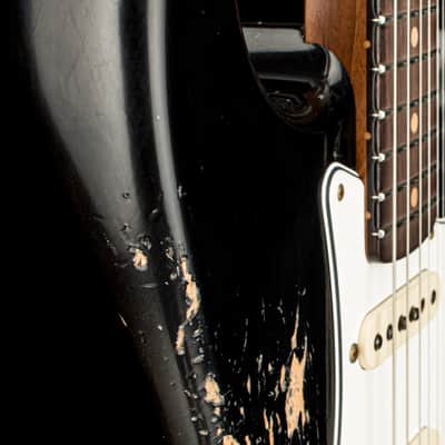 Fender Custom Shop Empire 59 Transition Stratocaster Heavy Relic - Faded Aged Black #19353 image 10