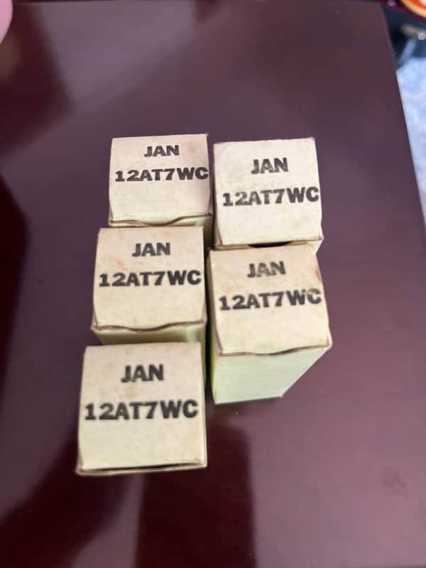 Jan General electric Jan GE 12AT7WC Preamp tubes 1975 image 1