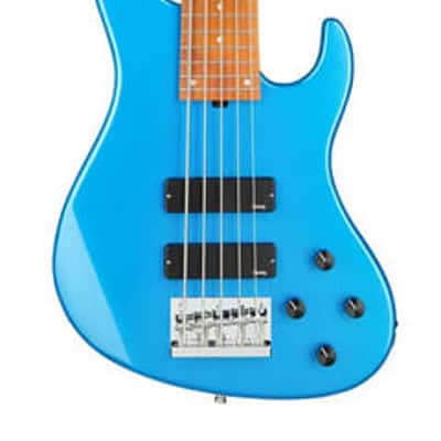 Sadowsky MetroExpress 5-String 24-Fret Modern Bass Roasted Maple Fingerboard 5-String Solid Ocean Blue Metallic High Polish image 10