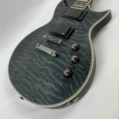 ESP LTD EC-401 QM See Thru Black Satin Electric Guitar B-Stock image 4