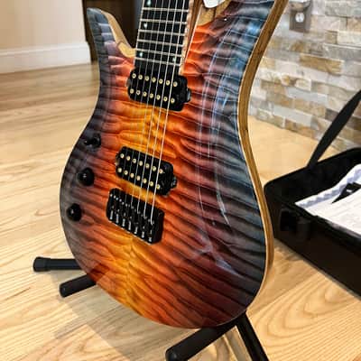 Vik Guitars Duality 7L Left-Handed Lefty LH Left "Pacific Sunset" image 8