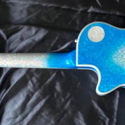 Firefly Ace Frehley Tribute Guitar Blue Silver Sparkle image 5