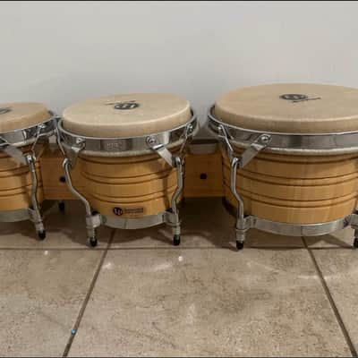 LP-Latin Percussion Generation III Triple Wood Bongos Set - Madera image 4