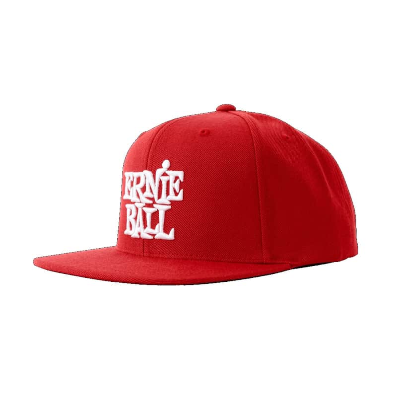 Ernie Ball 4155 Red With White Ernie Ball Logo Hat image 1