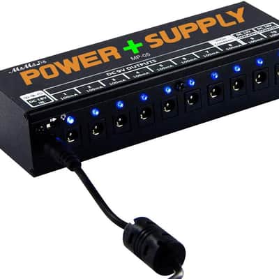 Guitar Pedal Power Supply Adapter Station, 10 Isolated DC Outputs for 9V/12V/18V Effect PedalBoard image 4