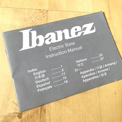 Ibanez SR 300 Bass Owner's Manual image 1