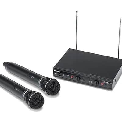 Samson SWS212HH-E Stage 212 Dual Frequncy Wireless Handheld Microphone System - Black image 3