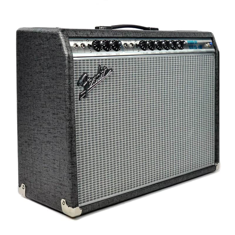 Fender '68 Custom Vibrolux Reverb-Amp "Gunmetal Gray" FSR Limited Edition 2-Channel 35-Watt 2x10" Guitar Combo 2016 - 2017 image 2