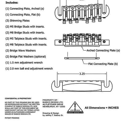 Babicz FCHTOMCH Full Contact Hardware Tune-O-Matic Bridge/Tailpiece 2010s - Chrome image 2