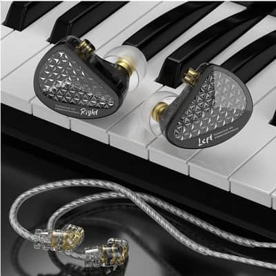 KZ AS16 PRO - 8 Drivers per side IEM in-ear monitors  - Black GREAT FOR DRUMMERS image 4