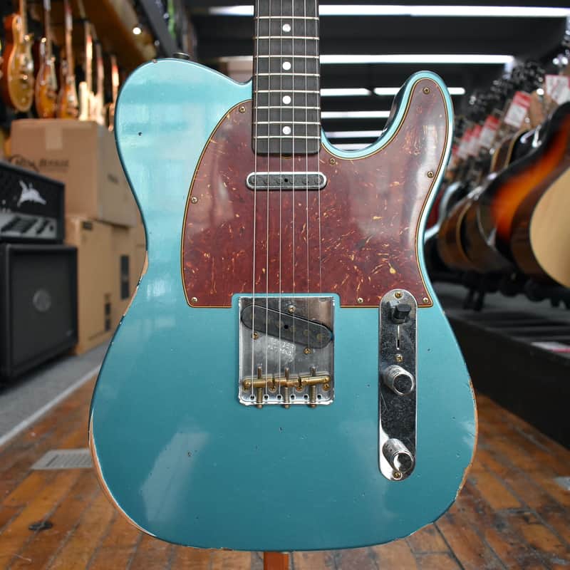 Fender Custom Shop Limited Run 1964 Telecaster Relic Electric Guitar Aged Ocean Turquoise w/Hard Case image 1
