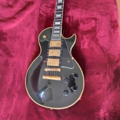 1989 Gibson Les Paul Custom 35th Anniversary, highly collectible, barely used, 3 Pick-up Black Beauty image 1