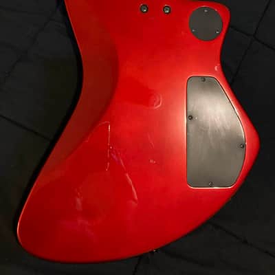 Left Handed Fernandes Vertigo Metallic Red Modded image 6