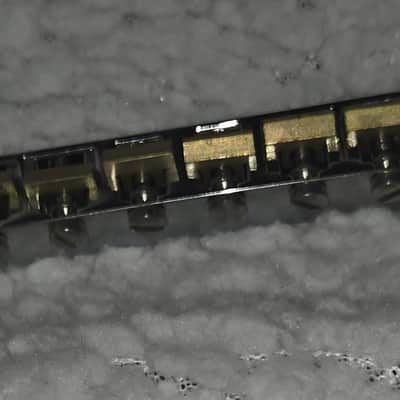 Allparts Tune-O-Matic Bridge brass saddles image 4