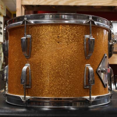 1961 Ludwig 9x13 Tom in Gold Sparkle image 3