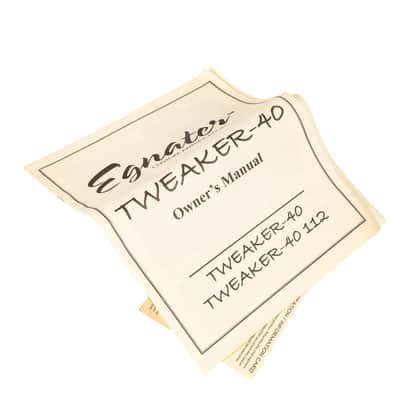 Egnater - Tweaker 40 2-Channel 40W Tube Guitar Head Amplifier - w/FSW & Manual Black USED image 4