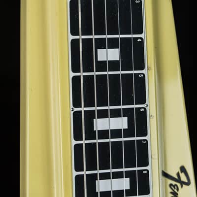 1971 Fender Champ Lap Steel yellowed white image 3