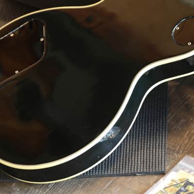 1976 Gibson Les Paul Custom 3-Pickup Black Beauty Electric Guitar Black Ebony + HSC image 16