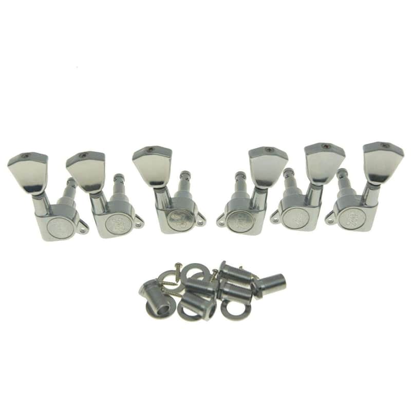 3X3 Chrome E-Z Post Guitar Tuners E-Z-Lok Guitar Tuning Keys Pegs Machine Heads With Tulip Buttons image 1
