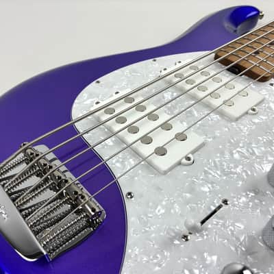 Ernie Ball Music Man StingRay SR5 HH. See Me Ride Out of the Sunset. 2026 – Grape Crush image 3