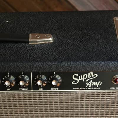 Fender Super Amp 2-Channel 60-Watt 4x10" Guitar Combo 1993 - 1995 - Black image 3