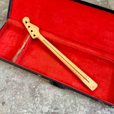 LEFTY! -Fender Precision bass neck 1972 - Maple original vintage USA left handed LH image 6