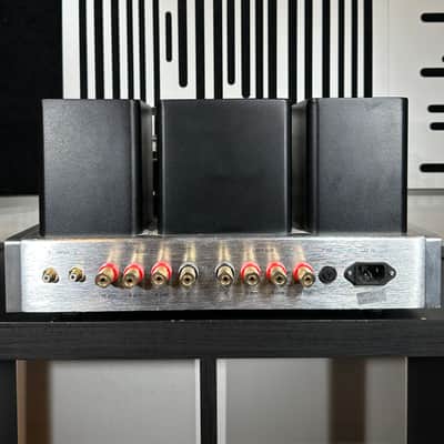 Rare Antique Sound Lab Typhoon DT Tube Amplifier 50 Vintage Watts Brushed Aluminum, Superb! image 8