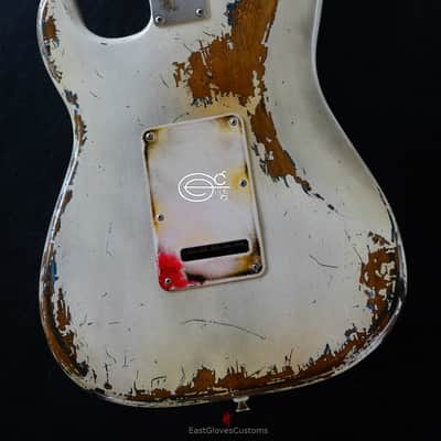 Fender Stratocaster Olympic White Heavy Aged Relic image 10