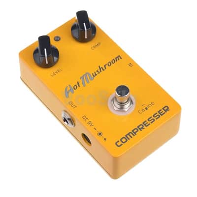 Caline CP-10 Hot Mushroom Compressor RED Script True Bypass Guitar Effect Pedal image 3