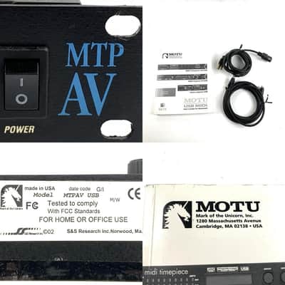 MOTU MIDI Timepiece MTP AV USB MIDI Interface 2000s - Black TGHM image 9